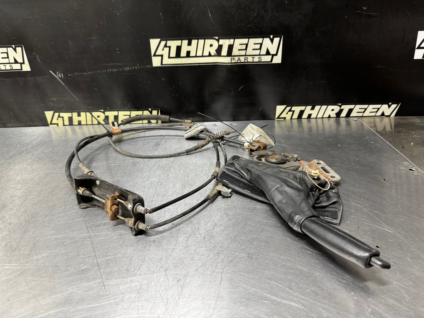 97-04 CORVETTE C5 E BRAKE HANDLE AND CABLES OEM #N856
