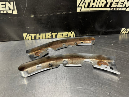 09-13 HARLEY TOURING  CHROME REAR FENDER STRUT COVERS OEM #X15