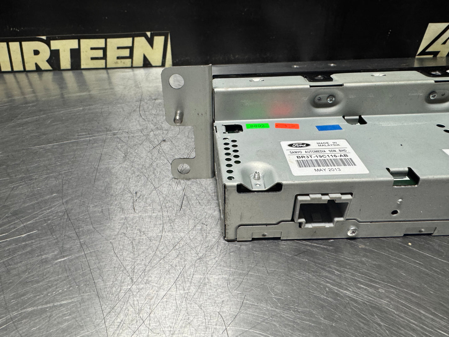 2013 FORD MUSTANG RADIO DISPLAY SCREEN BR3T-19C116-AB OEM #N419
