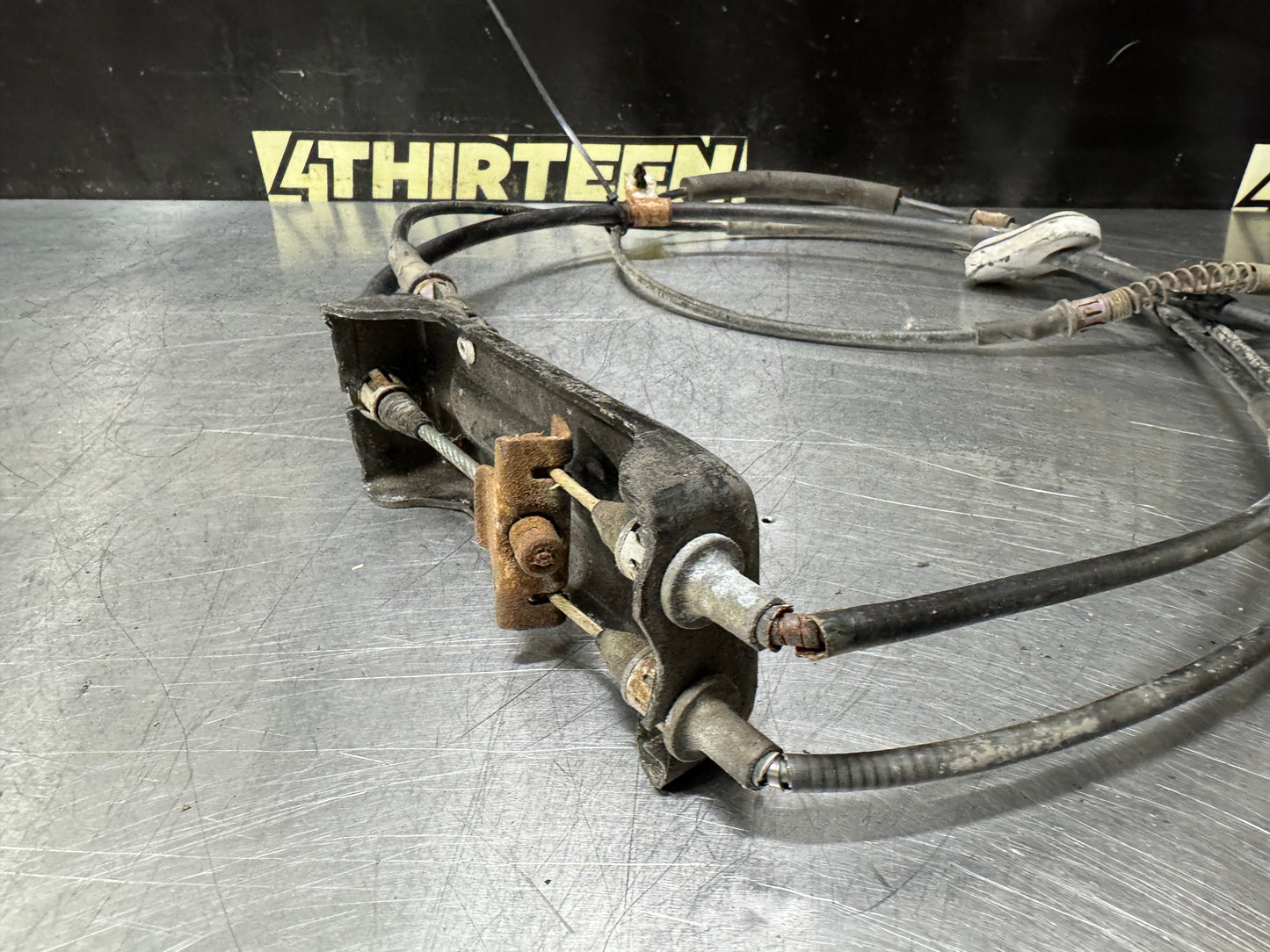 97-04 CORVETTE C5 E BRAKE HANDLE AND CABLES OEM #N856
