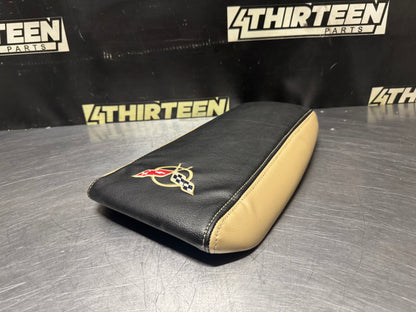97-04 C5 CORVETTE CENTER CONSOLE LID ARMREST LEATHER COVER OEM #N521