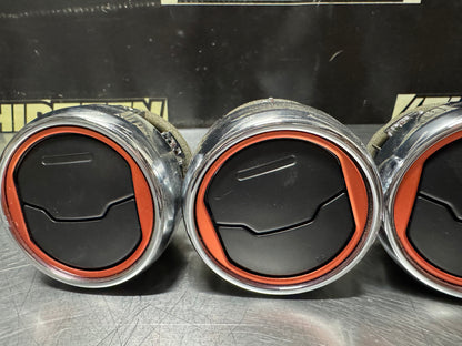 15-19 FORD MUSTANG CENTER DASH AIR VENTS SET OF 3 OEM #N760